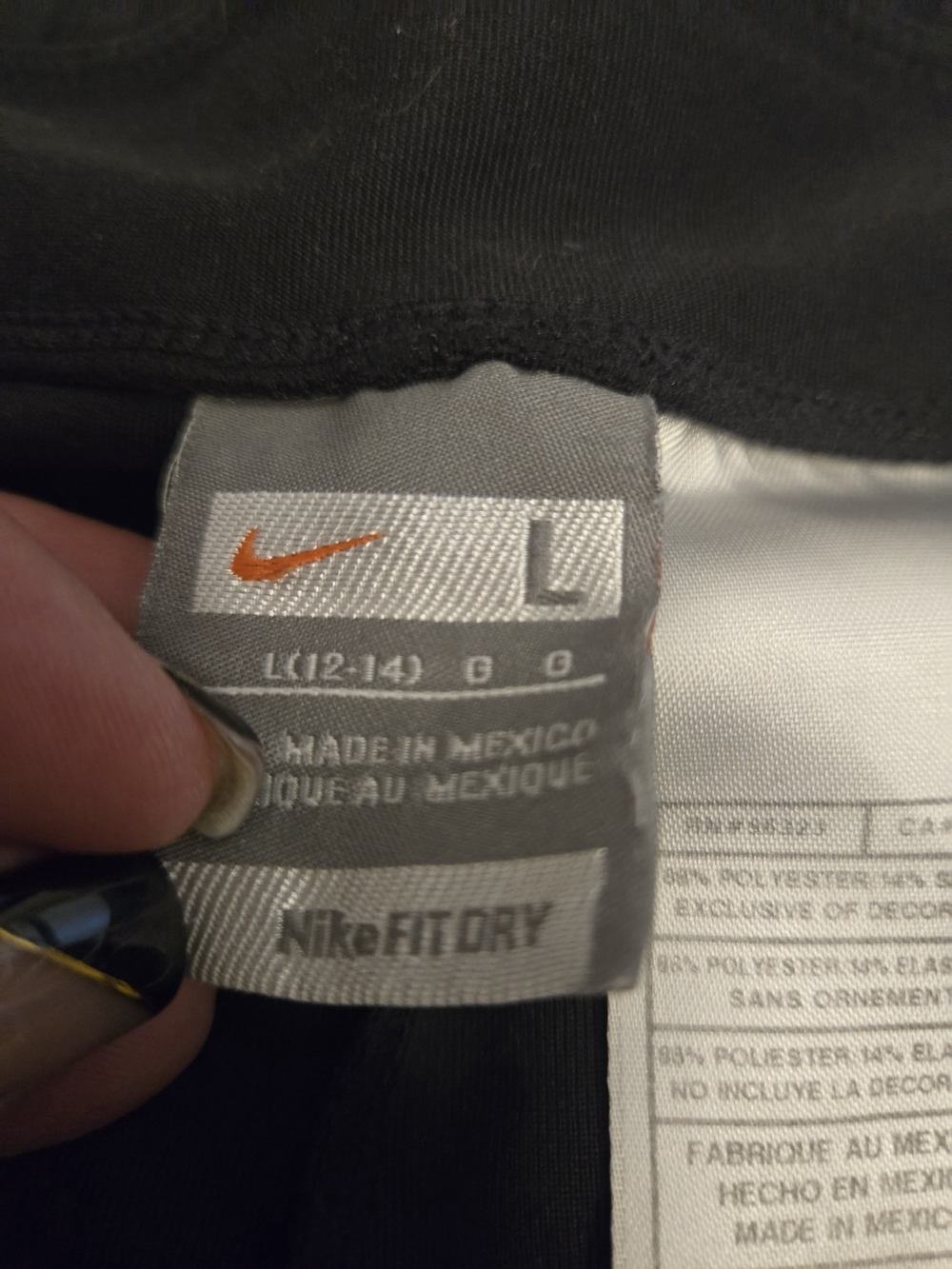 Nike Black Women’s Wide-Leg Athletic Pants - Picture 3 of 5